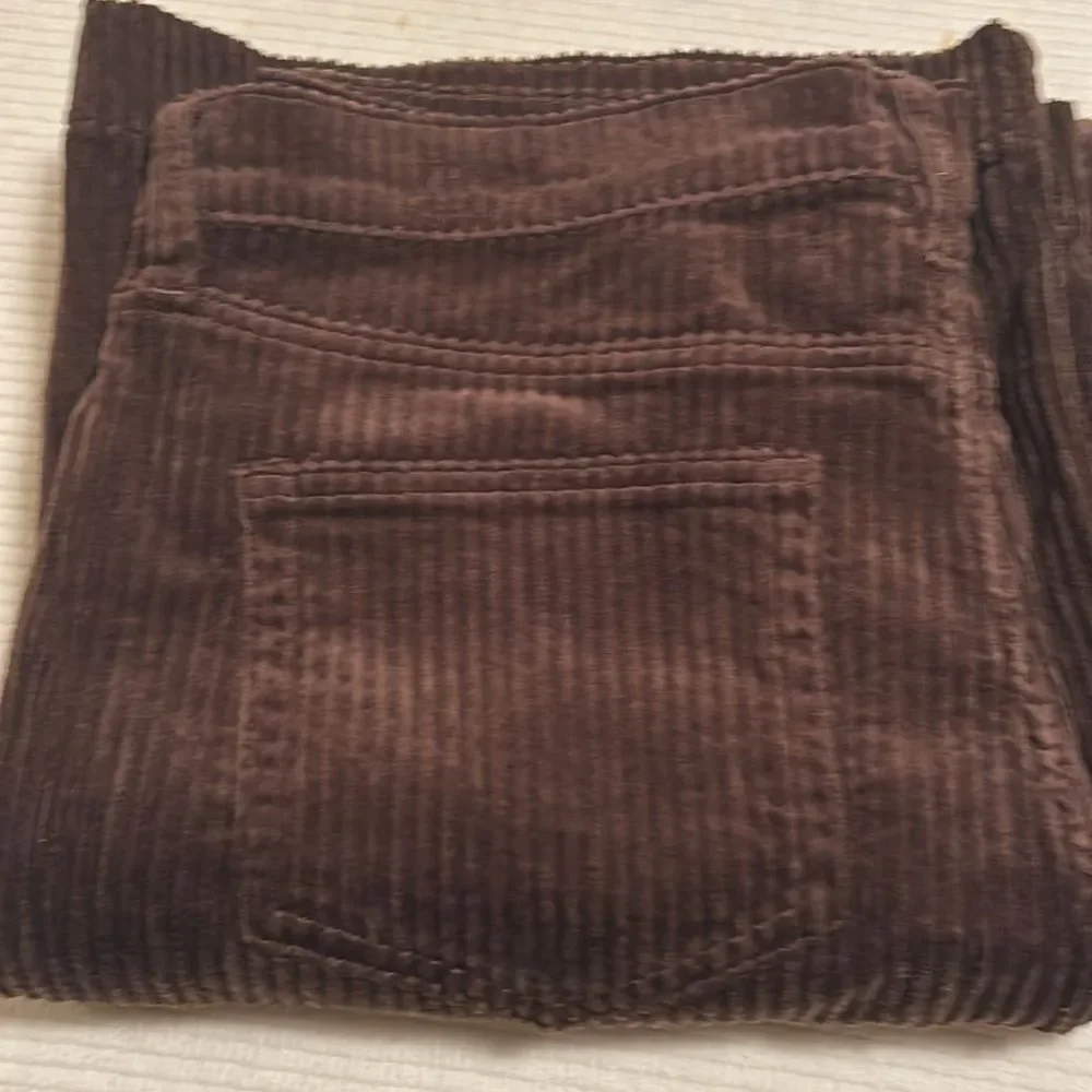 Land's End Corduroy Wide Wale High Rise Stretch Jeans Rich Coffee Wide Leg 8 - Picture 10 of 10